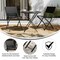 Flash Furniture Brazos Folding Chairs w/Black Flex Comfort Material Backs and Seats and Black Metal Frames, 2PK TLH-SC-097-BLK-02-GG - alternate 4